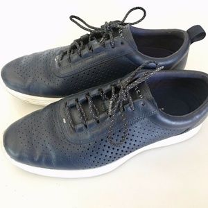 COLE HAAN 'Grand OS' Men Navy Leather Shoes 7